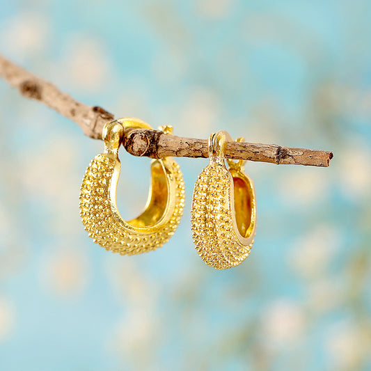 1pair Women Fashion Hoop Studs Dangle Earrings Ear Studs Jewelry