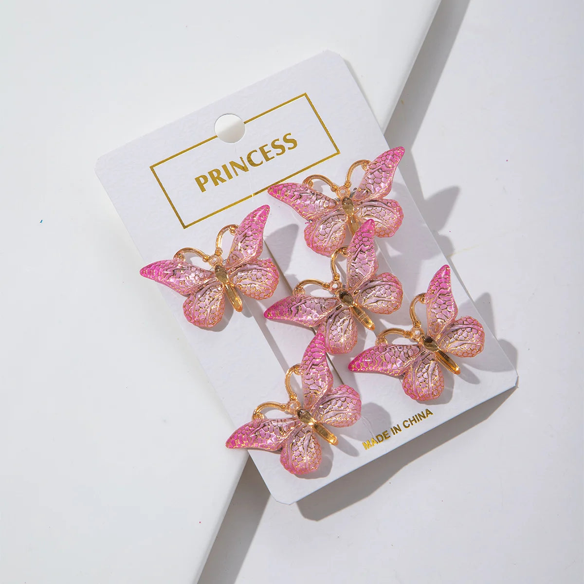5PCS/20PCS Sweet Macarons Gradient Color Cute Butterfly Kids Hairpins Children Headwear Princess Barrette Girls Hair Accessories