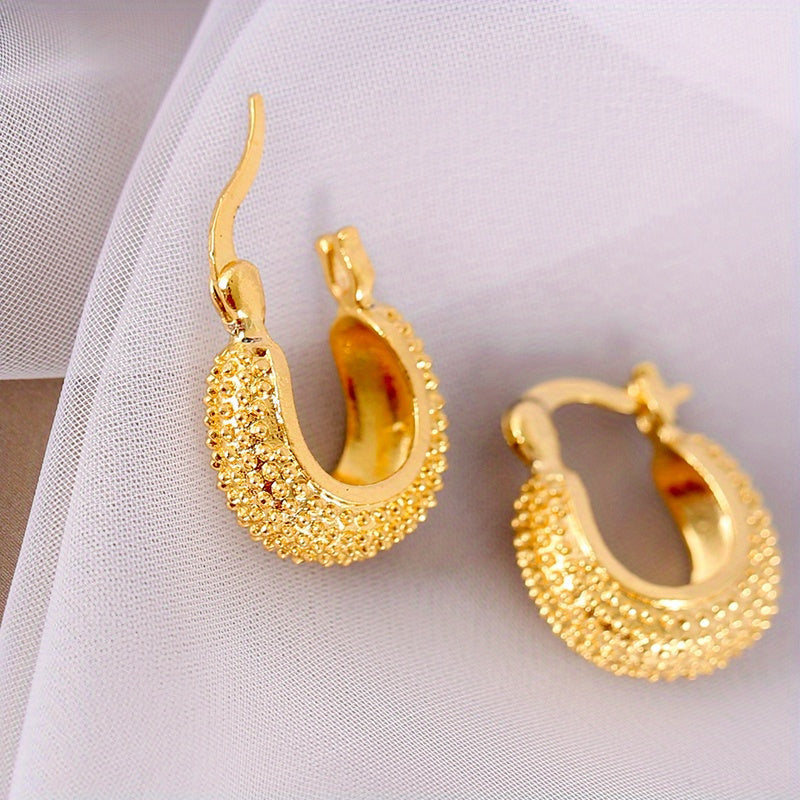 1pair Women Fashion Hoop Studs Dangle Earrings Ear Studs Jewelry