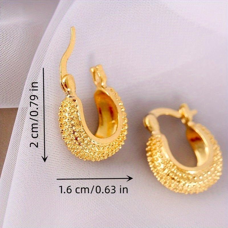 1pair Women Fashion Hoop Studs Dangle Earrings Ear Studs Jewelry