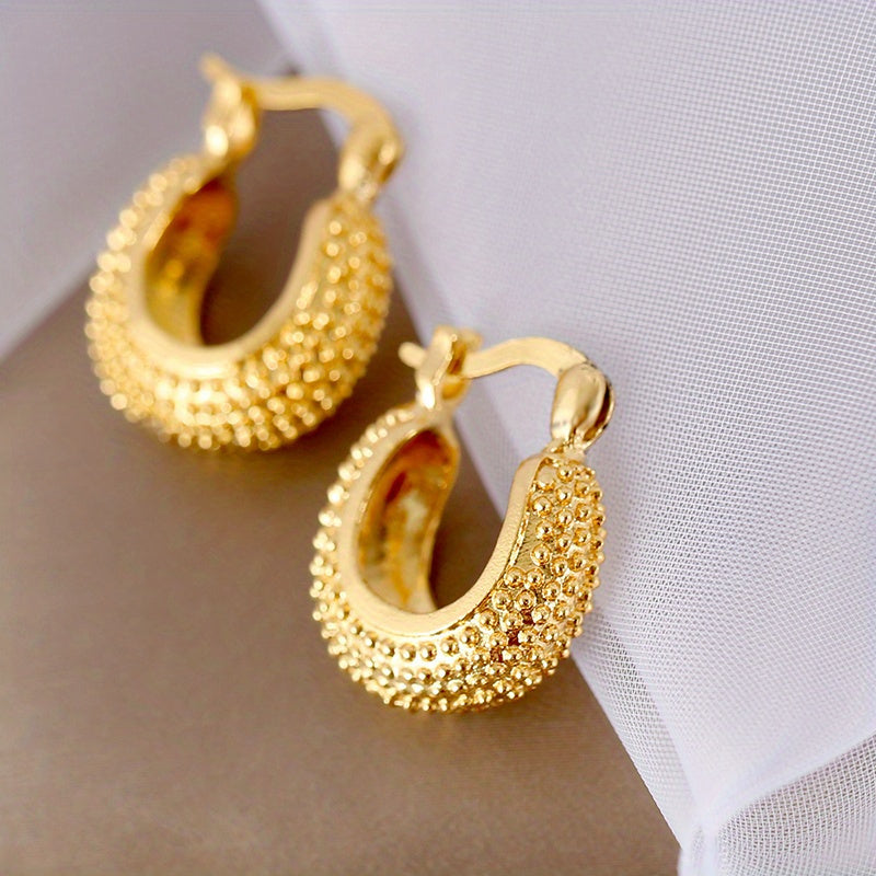 1pair Women Fashion Hoop Studs Dangle Earrings Ear Studs Jewelry