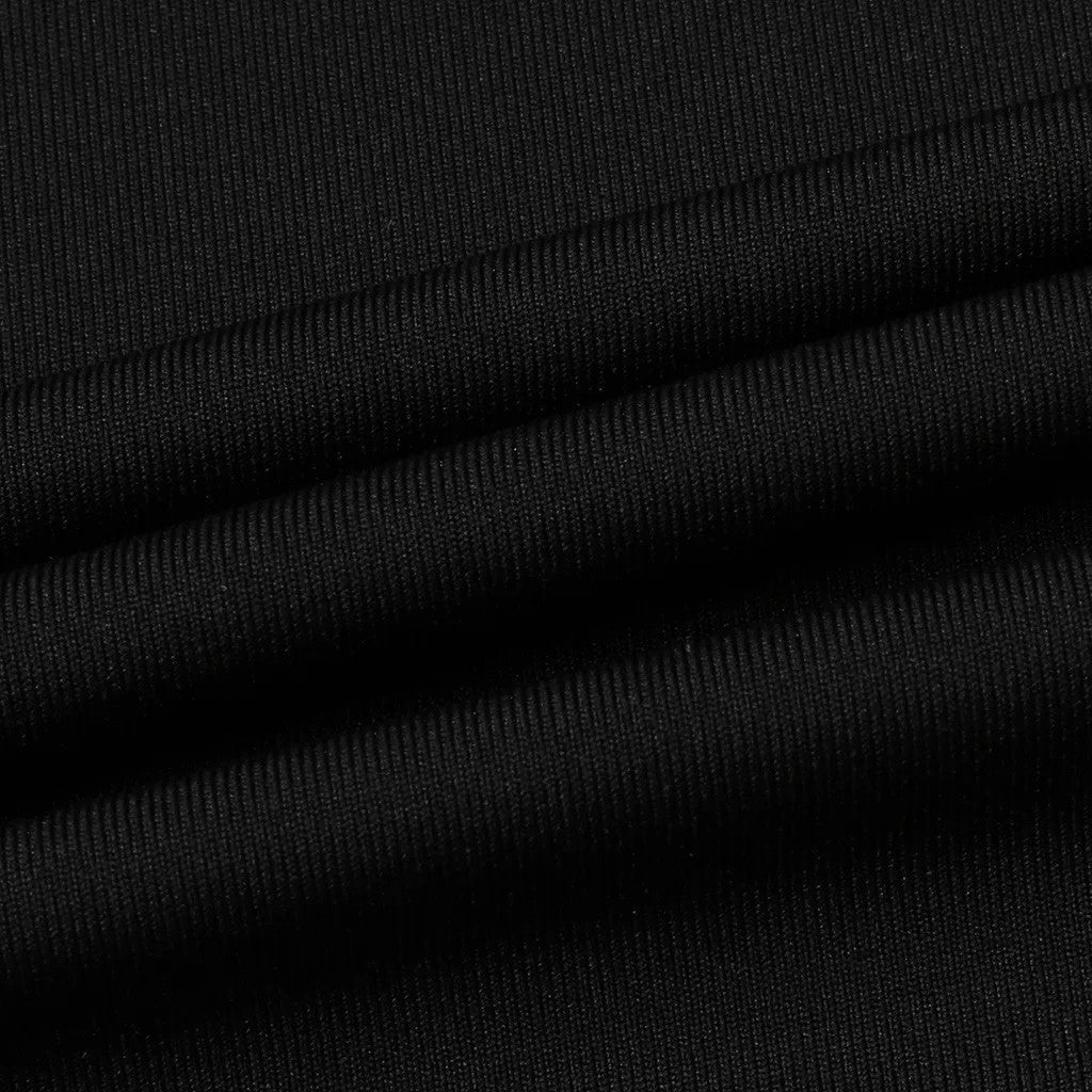 Women's Dresses Fashion Women Long Sleeve Sheer Striped Mesh Patchwork Bodycon C