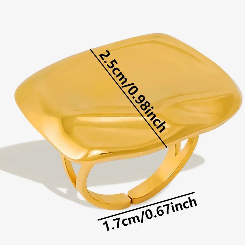 6Pcs/Lot Stainless Steel Exaggerated Irregular Hammered Chunky Open Rings Vintage Personality Hollow Layered Men Anillos Jewelry