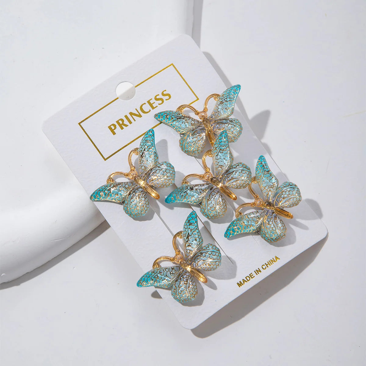 5PCS/20PCS Sweet Macarons Gradient Color Cute Butterfly Kids Hairpins Children Headwear Princess Barrette Girls Hair Accessories