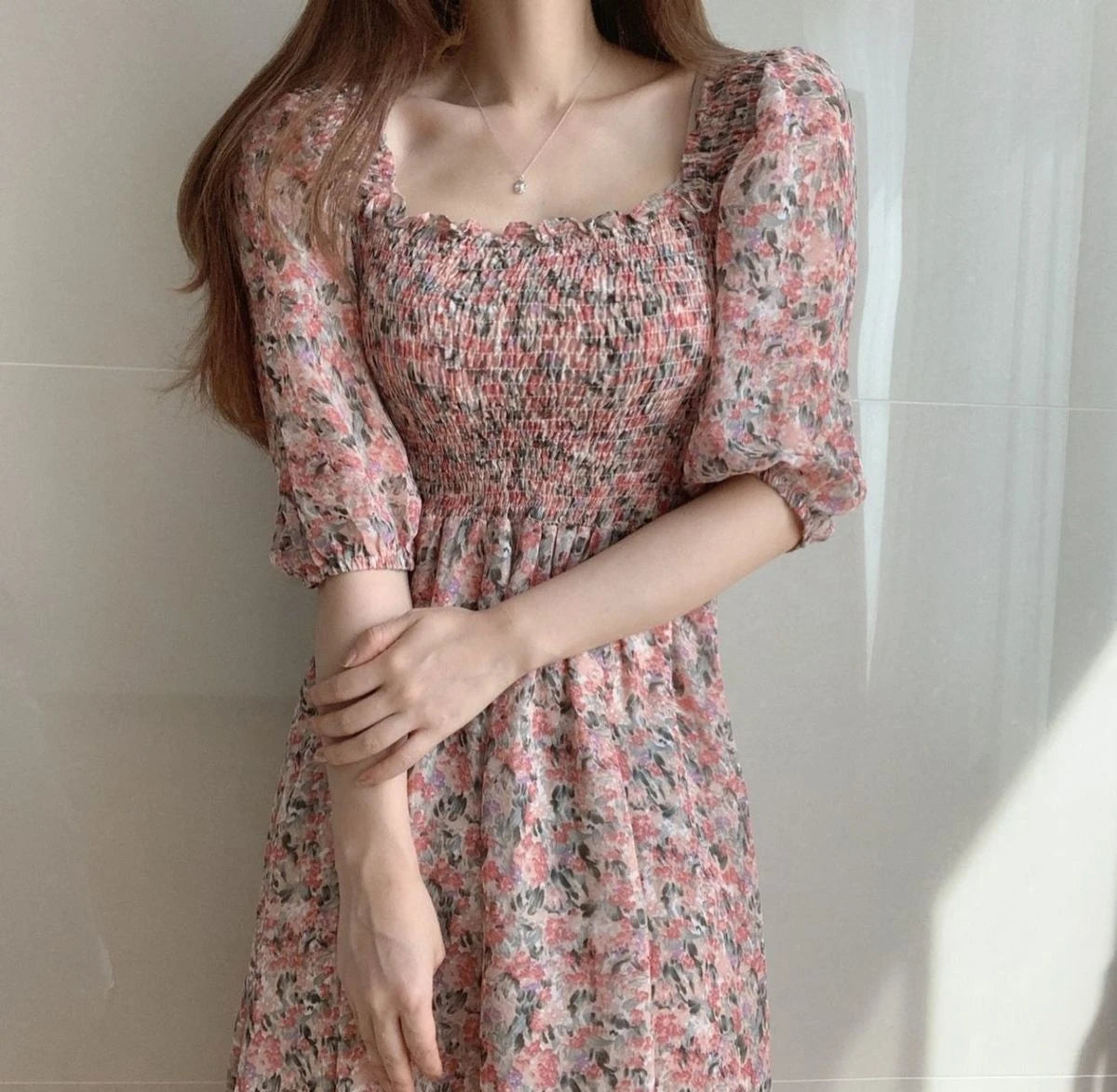 Dresses For Women 2024 Floral Woman Dress Open Back Backless Clothes Beach Flower Tight Bodycon Midi New In Offer Stylish