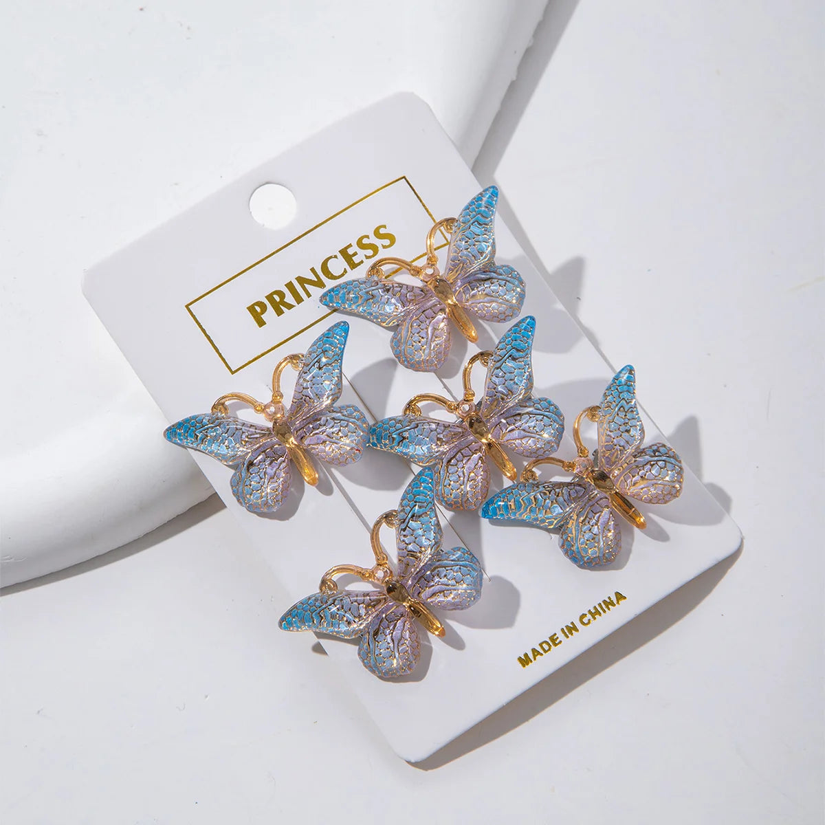 5PCS/20PCS Sweet Macarons Gradient Color Cute Butterfly Kids Hairpins Children Headwear Princess Barrette Girls Hair Accessories