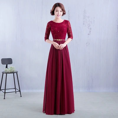 Dongcmy 2025 Fashion Evening Dress Lace Bridal Married Red Long Robe Soiree Formal Vestidos Longo Customized Dresses