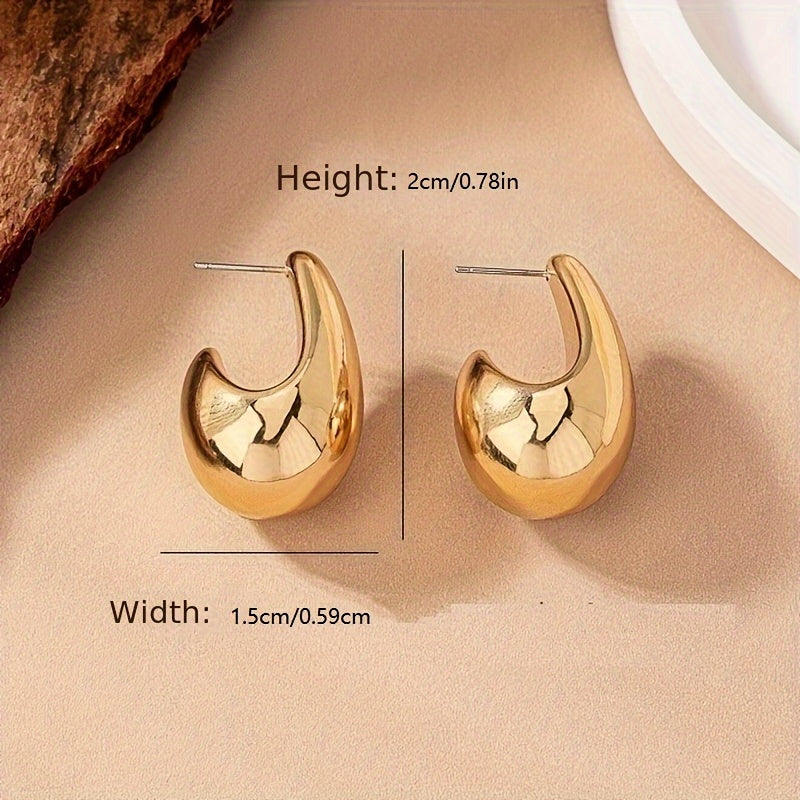 Dainty Water Drop Earrings - Chic & Versatile Daily Wear for Women - Fashion-Forward Ear Ornaments, A Stylish Accessory for Your Everyday Look